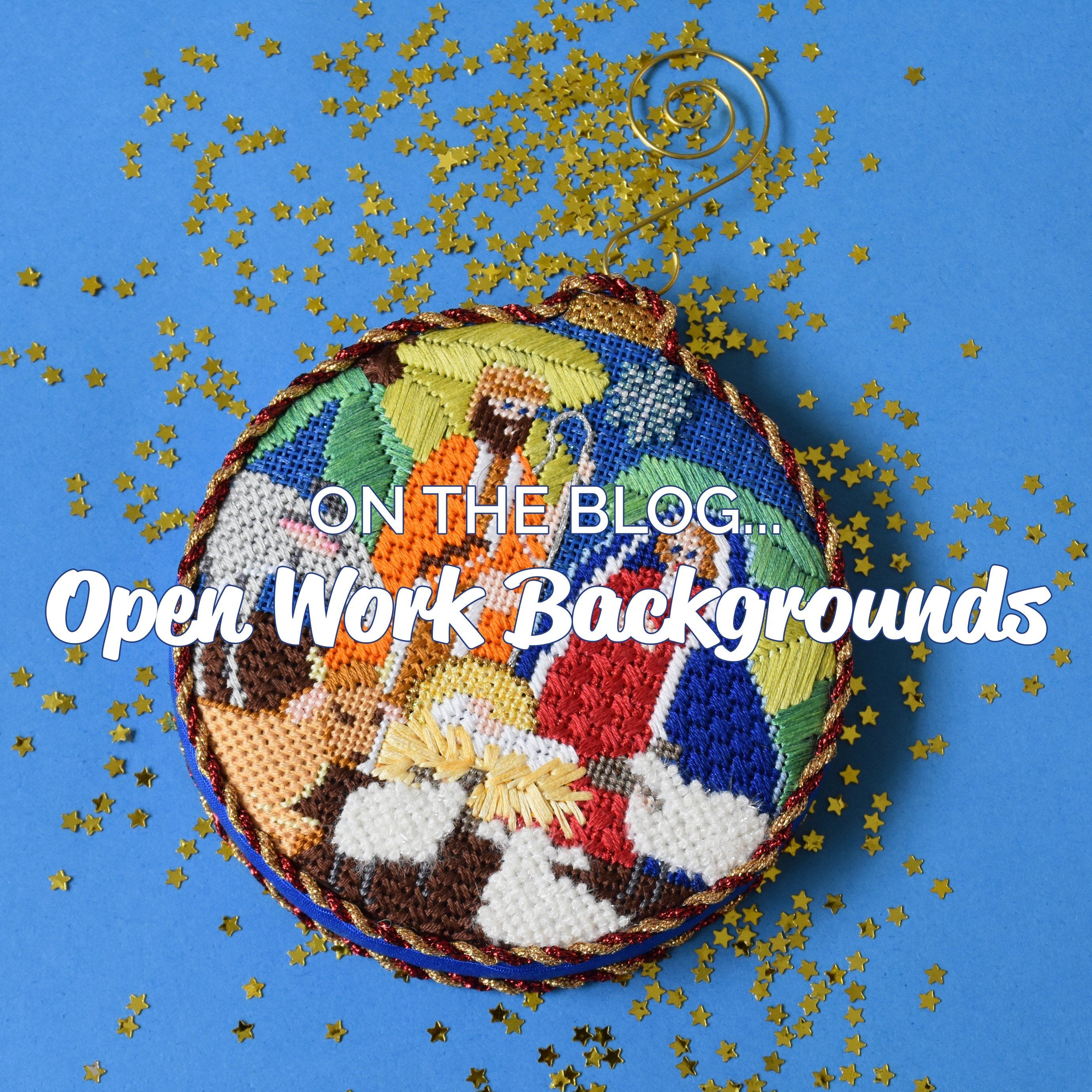 Why We Love Small, Openwork Background Stitches!