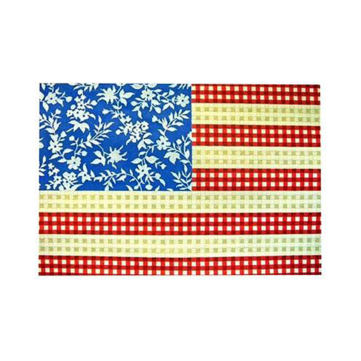 Floral Flag Stars & Stripes - 1