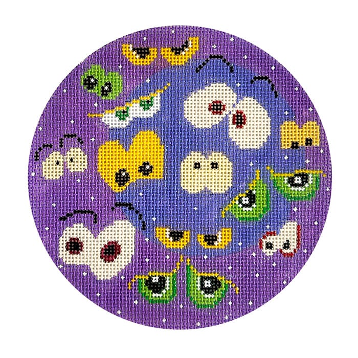 13 Days of Halloween Thirteen Glowing Eyes Painted Canvas The Meredith Collection - 1