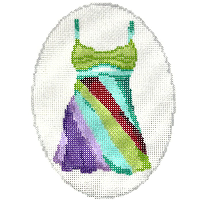 13 Going on 30 - Jenna Rink Dress Ornament Painted Canvas Atlantic Blue Canvas