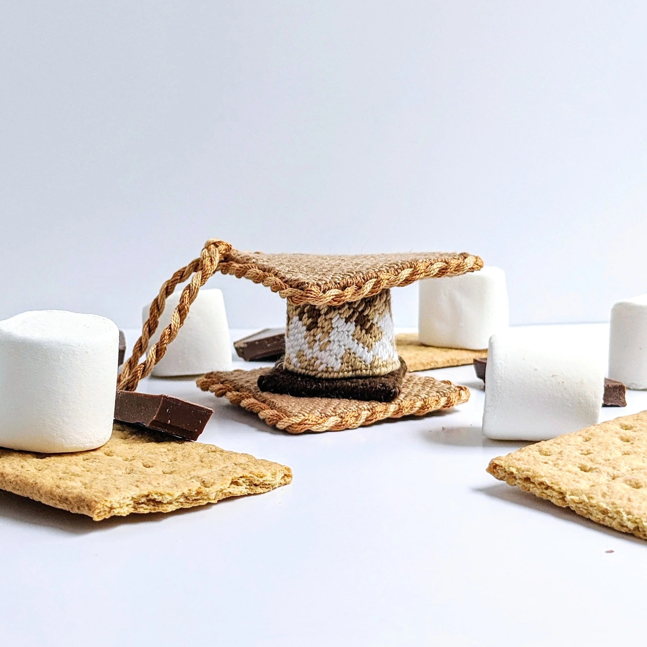 3D S'mores Painted Canvas Fire and Iris - 2
