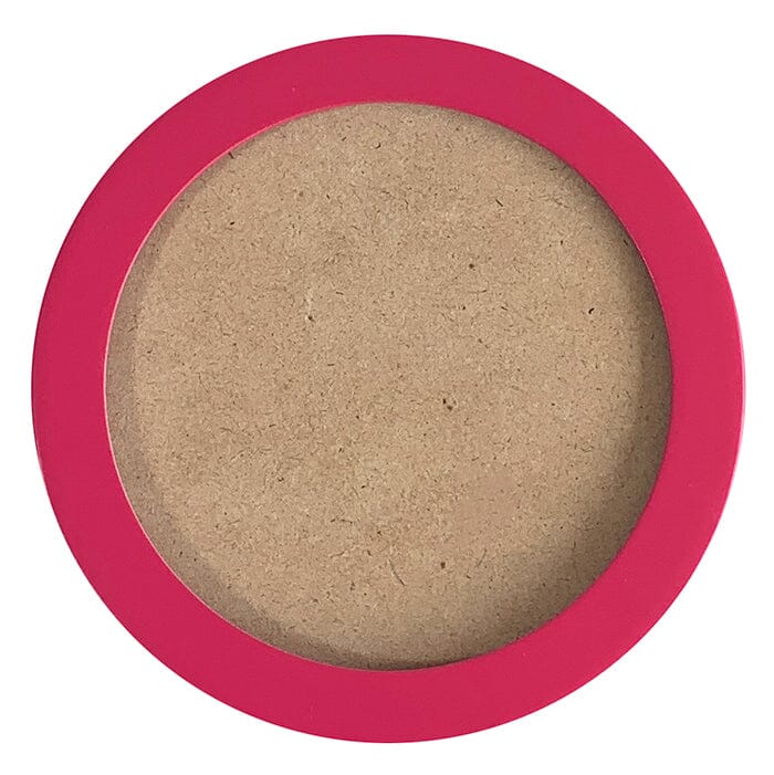 4" Round Self Finishing Frame   Pink Finishing Beth Gantz Designs