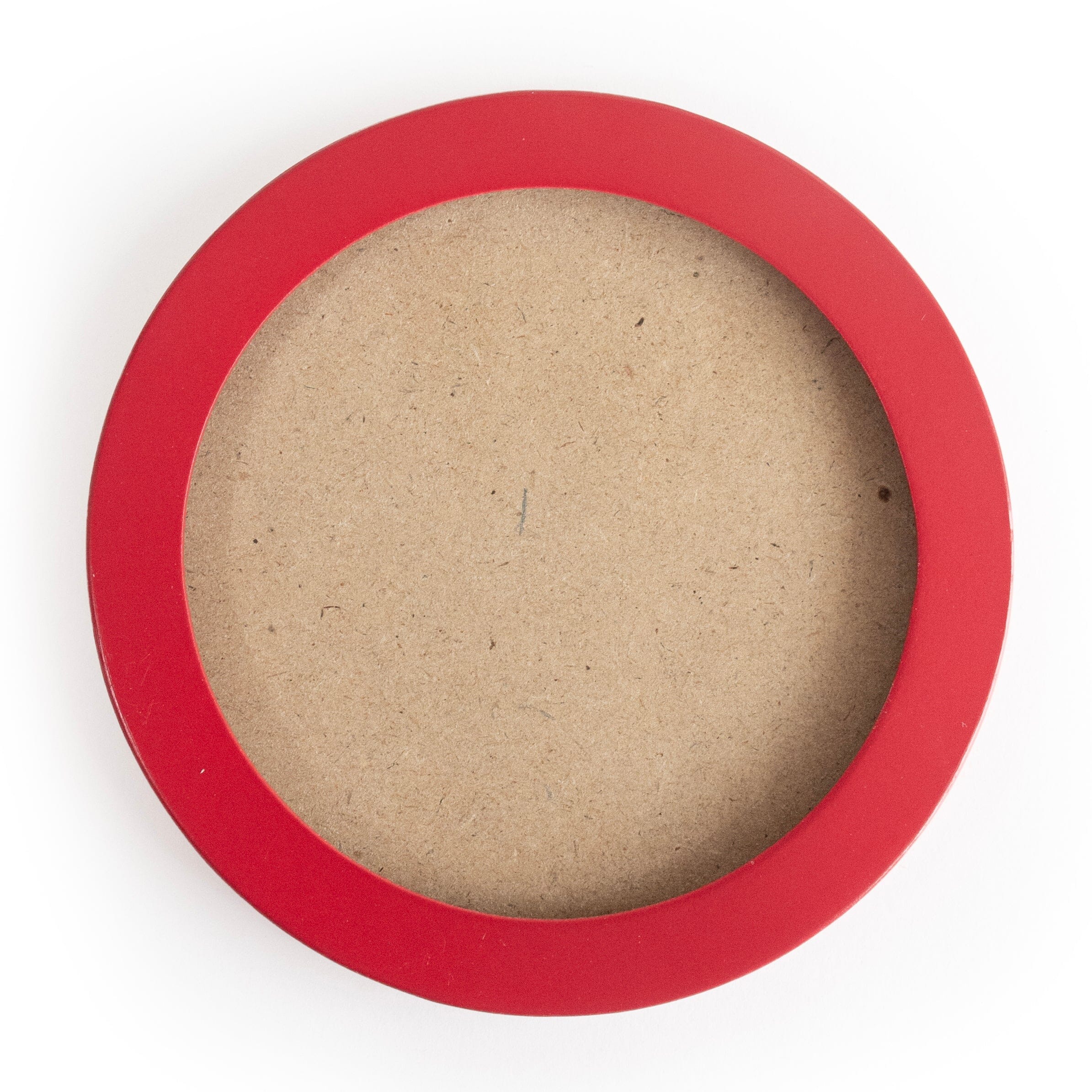 4" Round Self Finishing Frame   Red Finishing Beth Gantz Designs