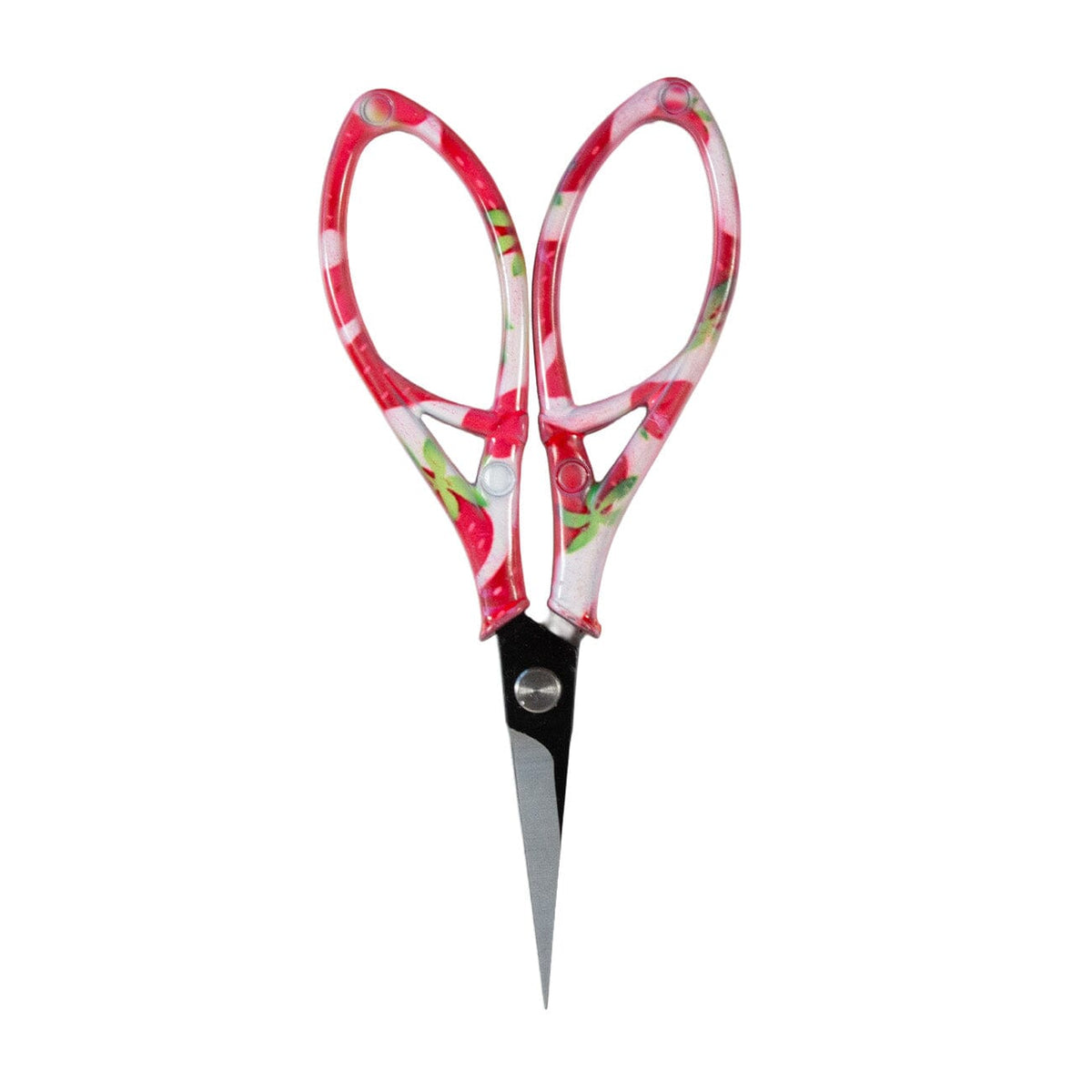 4" Strawberry Scissors with Pink Gingham Sheath - 1