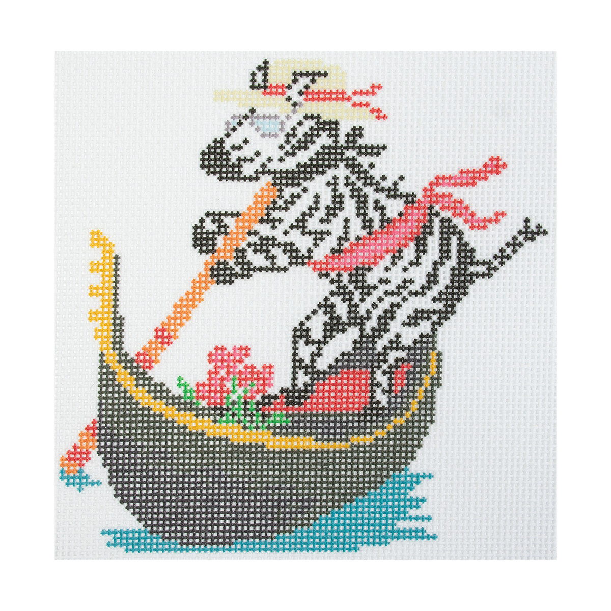 Dolce Vita Wooden Boat Club Zebra Gondolier - 1