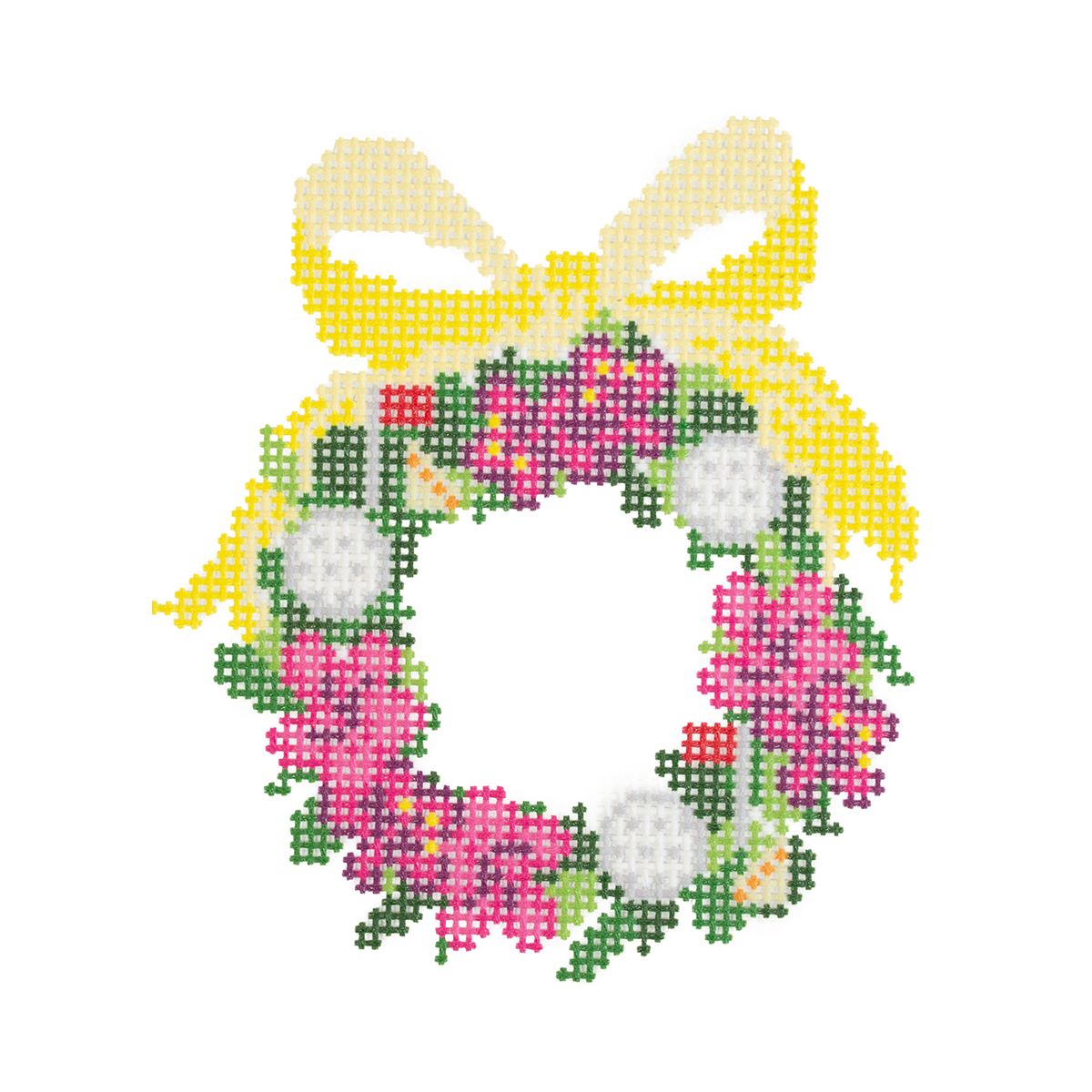 Golf Ball and Azalea Wreath Small - 1