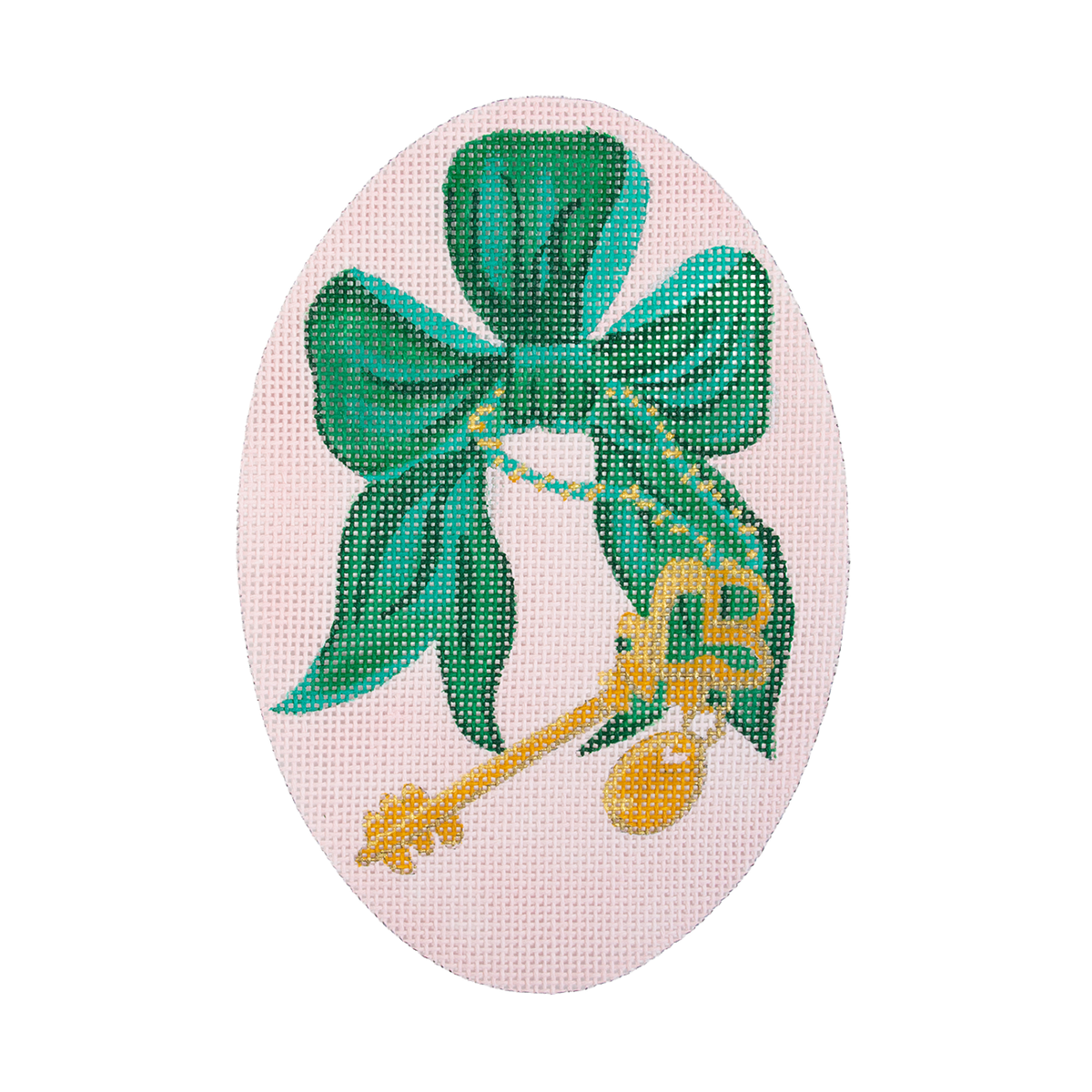 Green Bow with Key Oval - 1