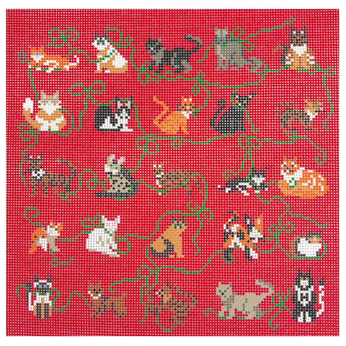 Holiday Cat Square - 1