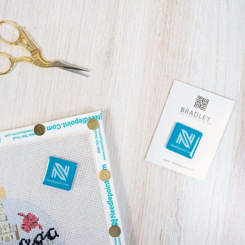 Needlepoint.Com Logo Square Magnet - 2