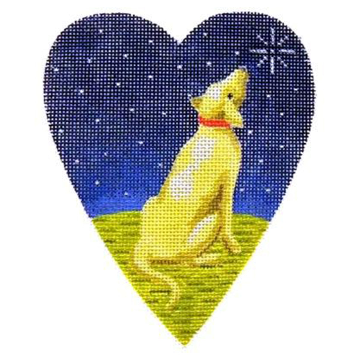 Midnight Golden Labrador Heart - 1