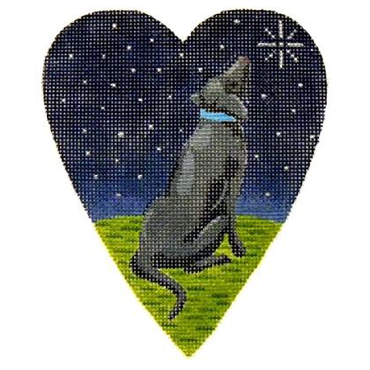 Midnight Black Labrador Heart - 1