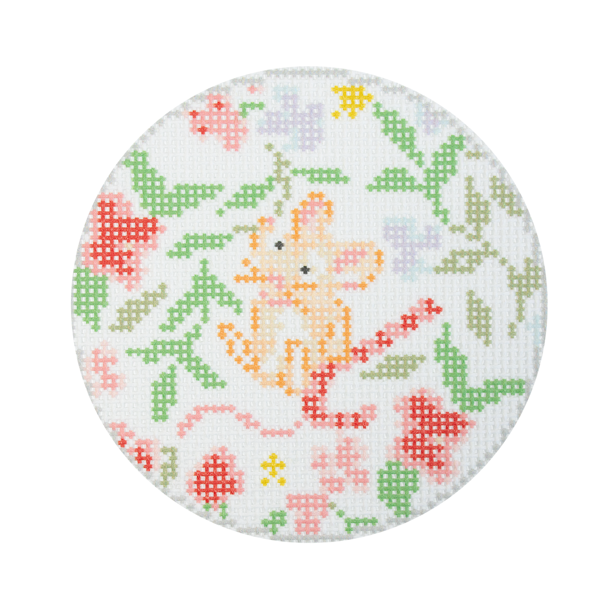 Mouse with Candy Cane Round - 1