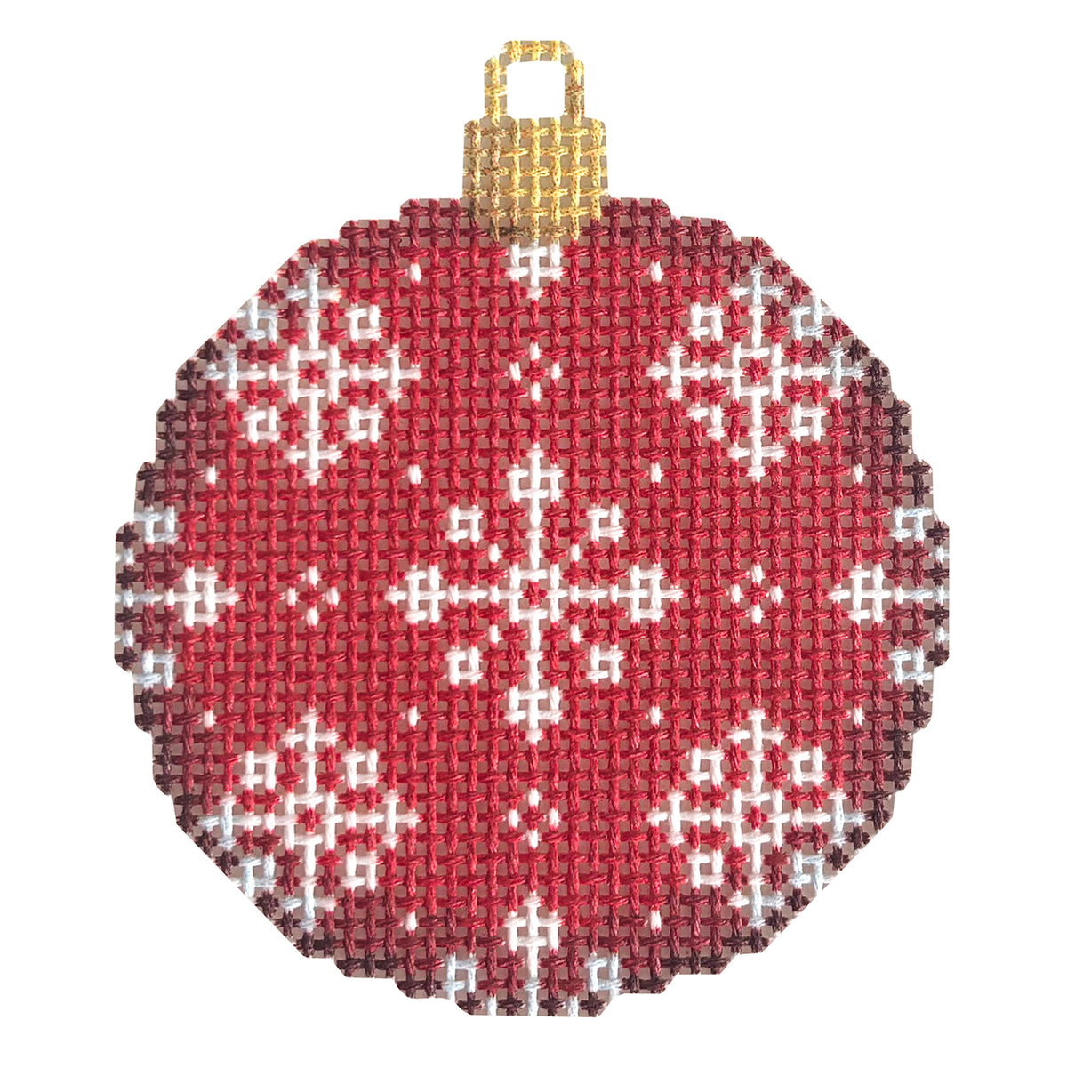 Red Snowflake Repeat Mini Ball - 1