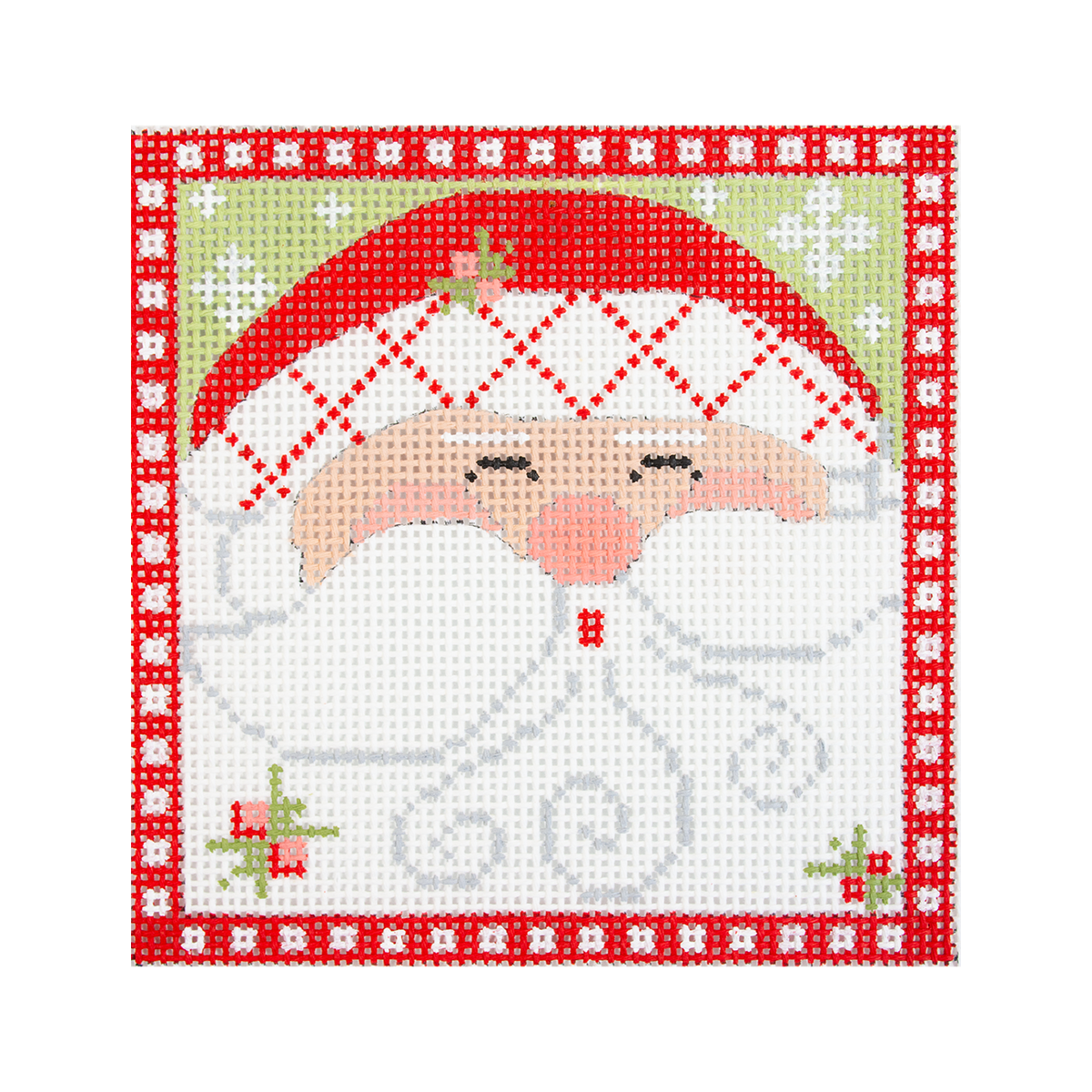 Santa Square #2 on Green 5x5 - 1