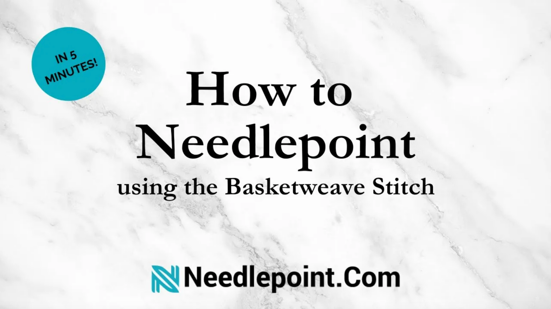 Load video: Learn how to needlepoint in 5 minutes
