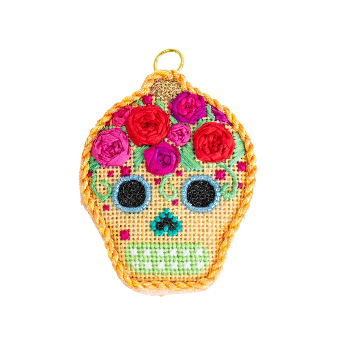 Sugar Skull Ornament Kit Gold - 2