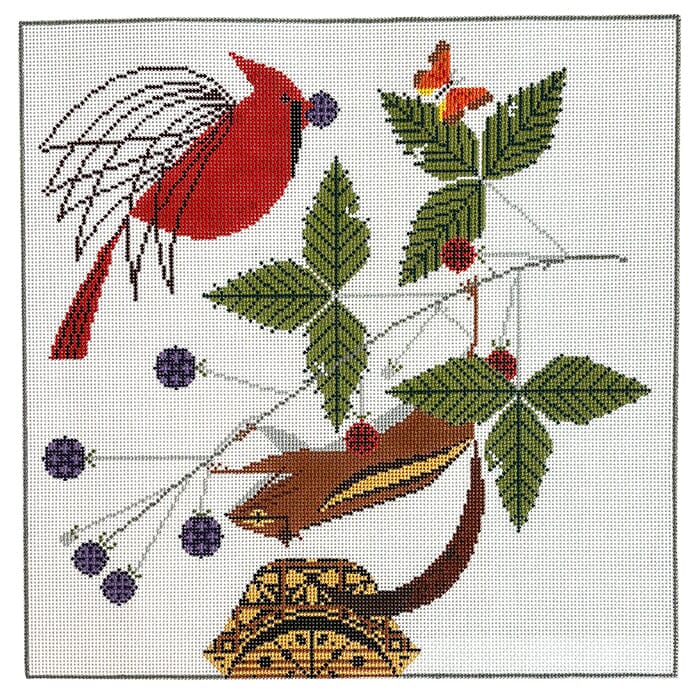 A Good World on 13 Painted Canvas Charley Harper - 1