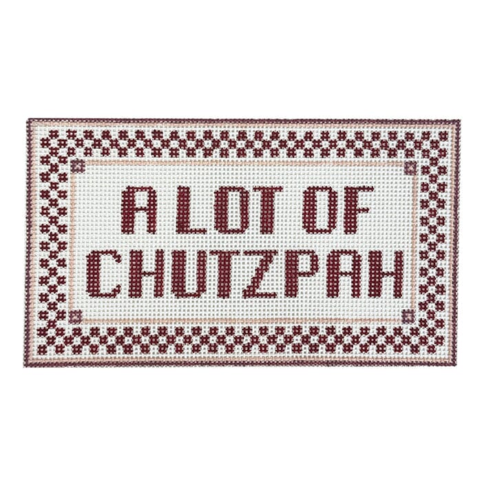 A Lot of Chutzpah Painted Canvas Rachel Barri Designs - 1