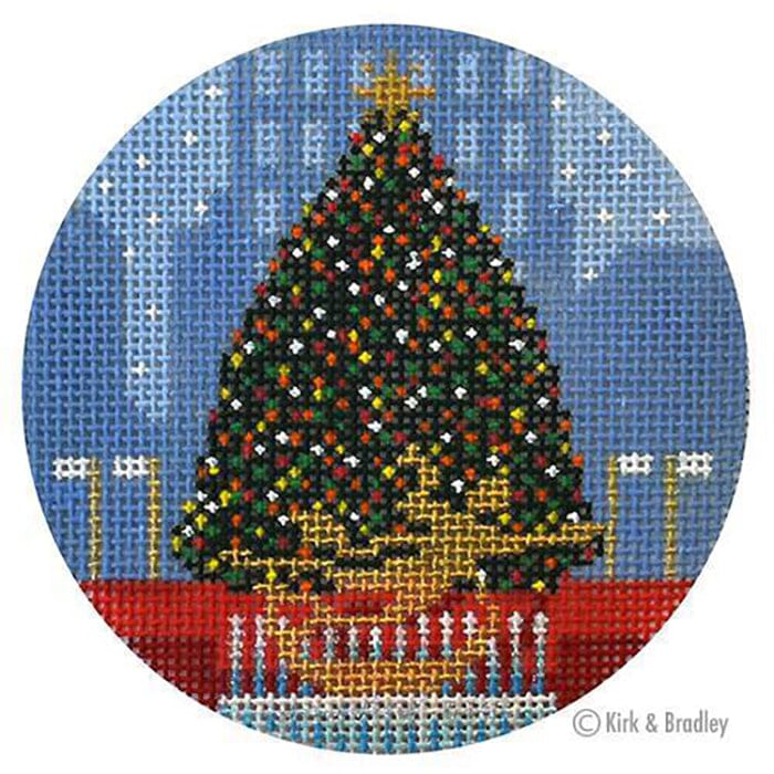 A New York Holiday Rockefeller Center Printed Canvas Kirk & Bradley