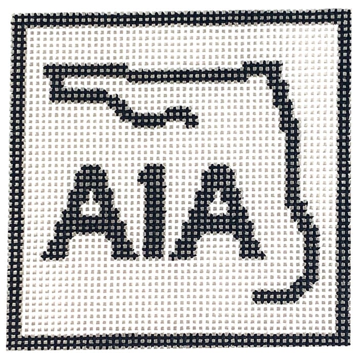 A1A Coasters White Painted Canvas Atlantic Blue Canvas - 1