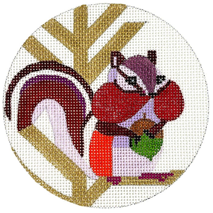 Abstract Chipmunk Ornament Painted Canvas Melissa Prince Designs - 1