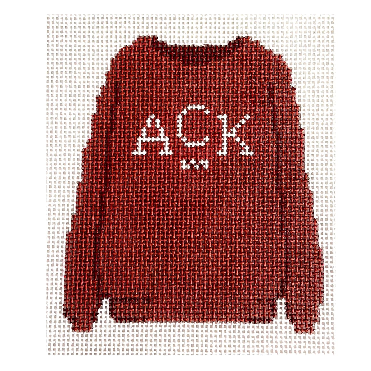 ACK Sweatshirt Red Painted Canvas The Gingham Stitchery - 1