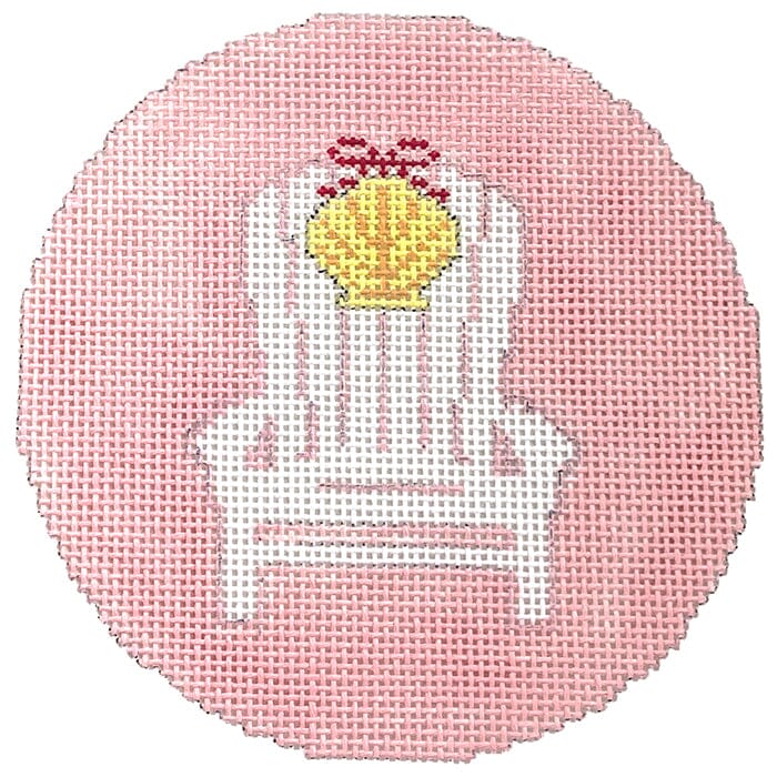 Adirondack Chair with Shell on Pink Painted Canvas Kristine Kingston 