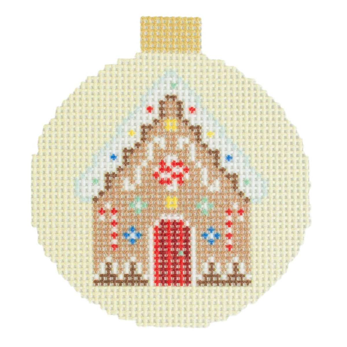 Advent Ornaments Gingerbread House on 13 Printed Canvas Kirk & Bradley - 1