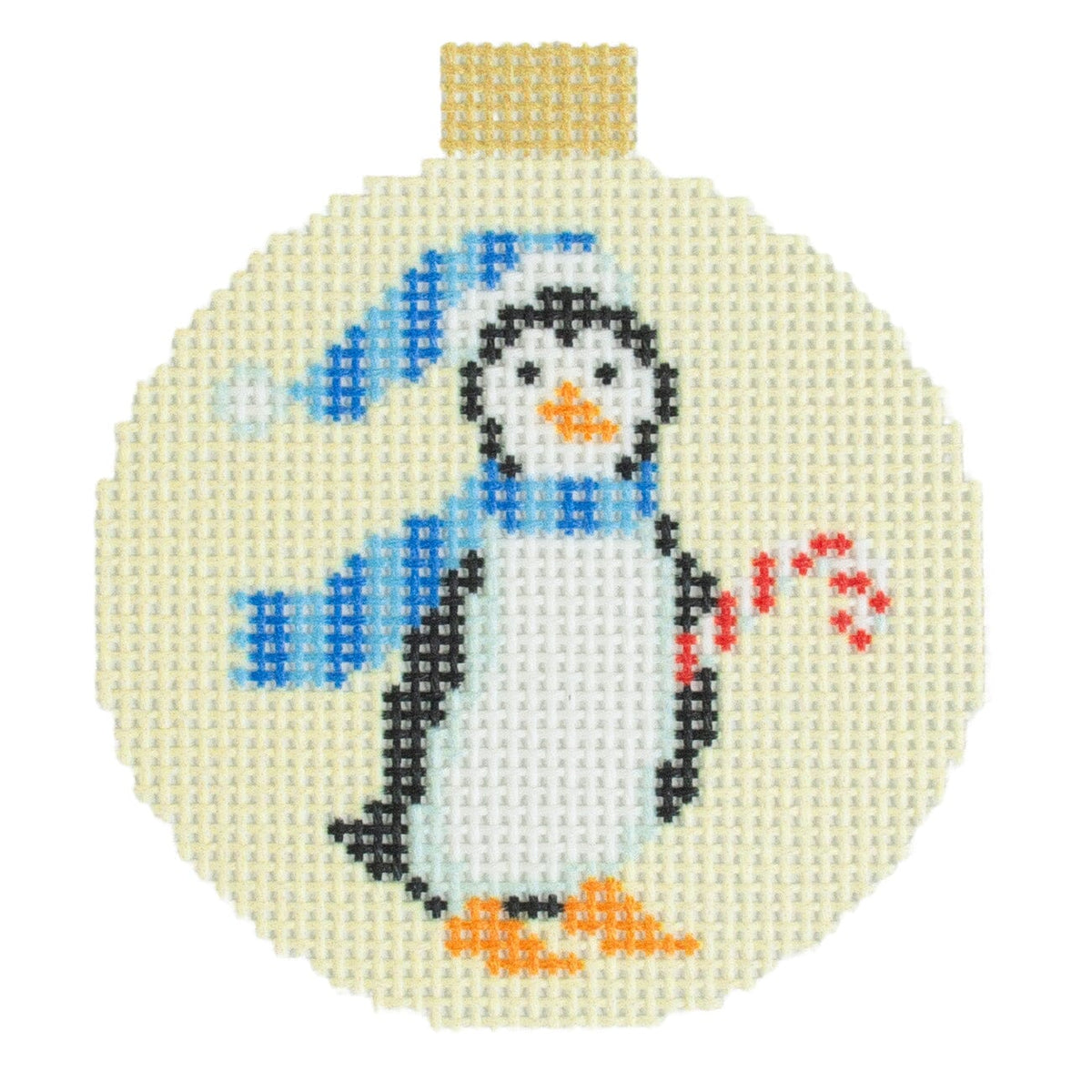 Advent Ornaments Penguin on 13 Printed Canvas Kirk & Bradley - 1