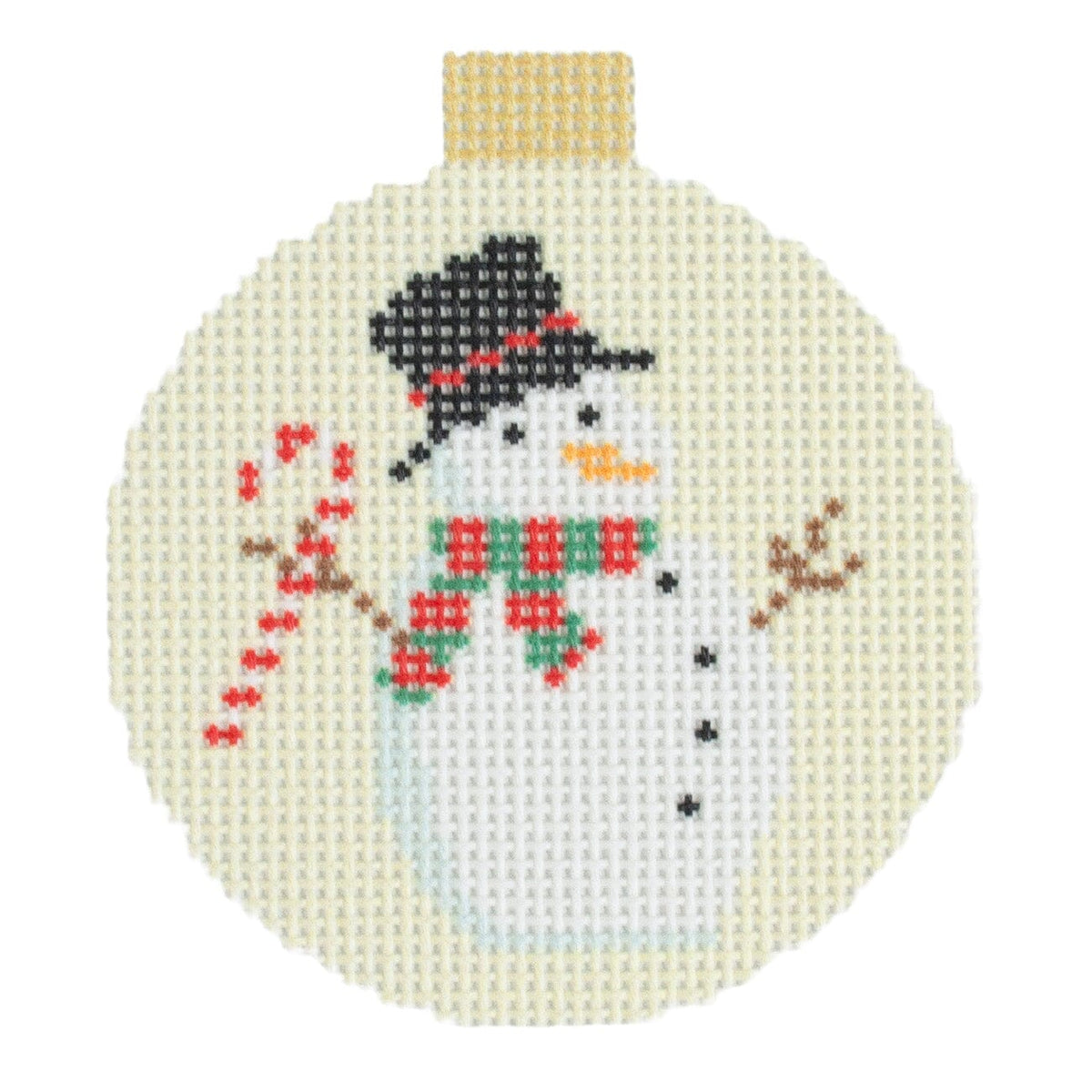 Advent Ornaments Snowman on 13 Printed Canvas Kirk & Bradley - 1