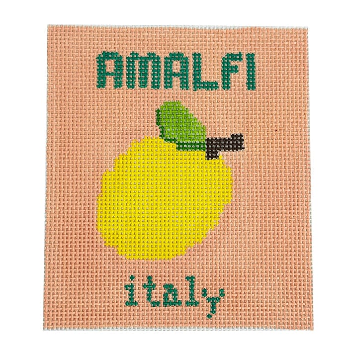 Amalfi Travel Book Mini Painted Canvas Atlantic Blue Canvas - 1