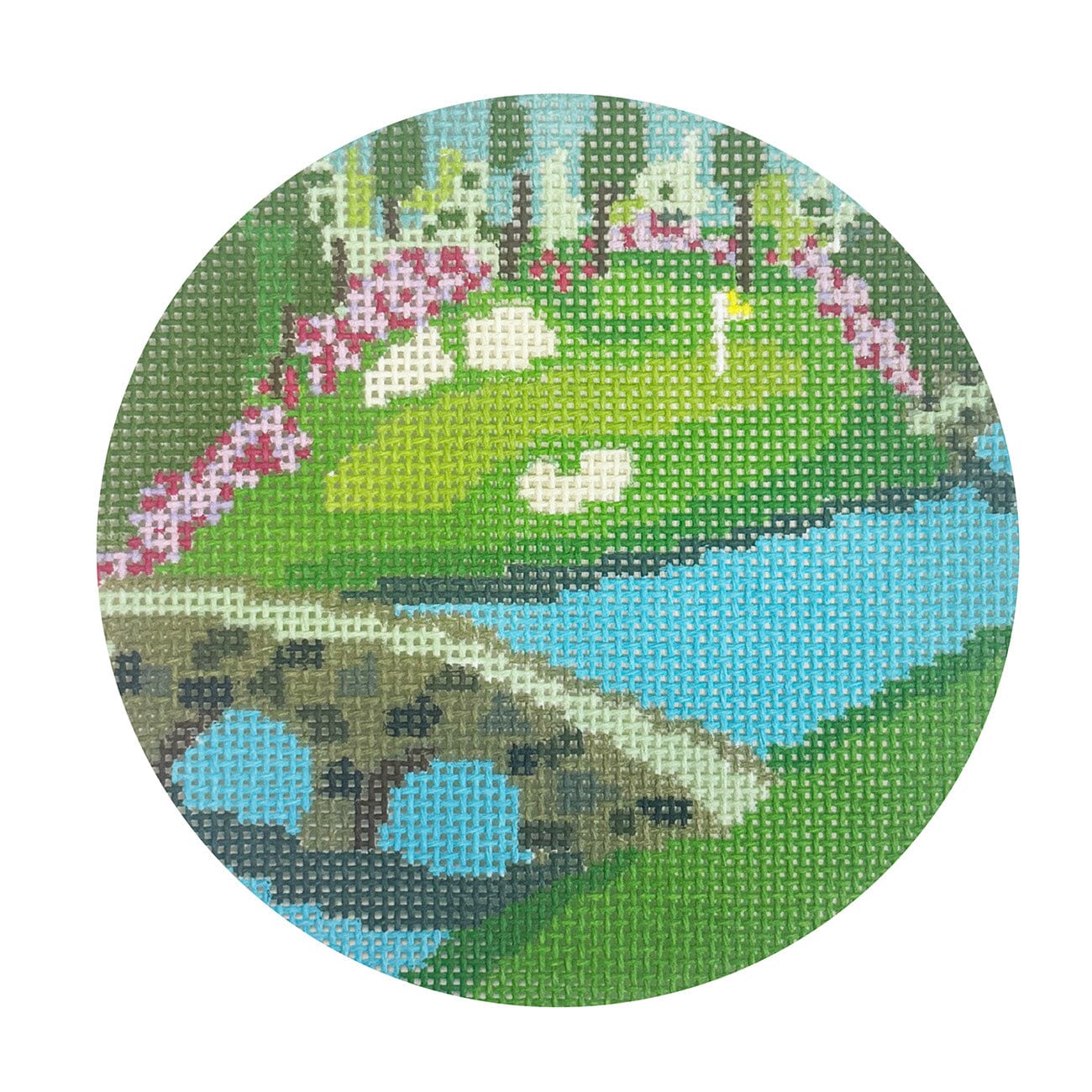 Amen Corner Round Printed Canvas KCN Designers