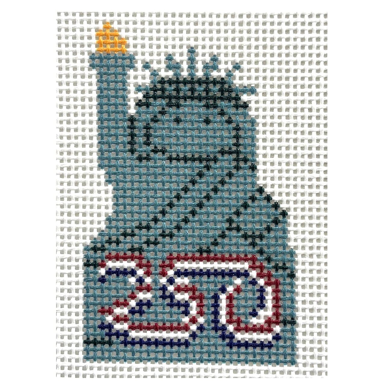 America 250 Statue of Liberty Angel Painted Canvas Stitch Its - 1