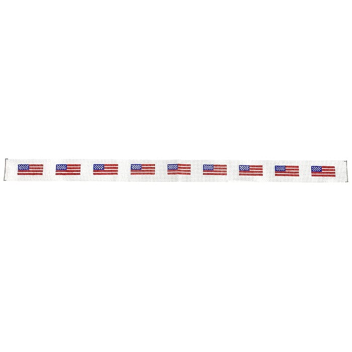 American Flag Dog Collar Painted Canvas HSN Designs - 1