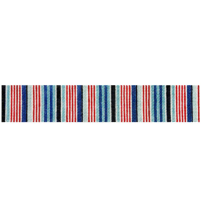 Americana Candy Stripes on 18 B Painted Canvas Chris Lewis Distributing - 1