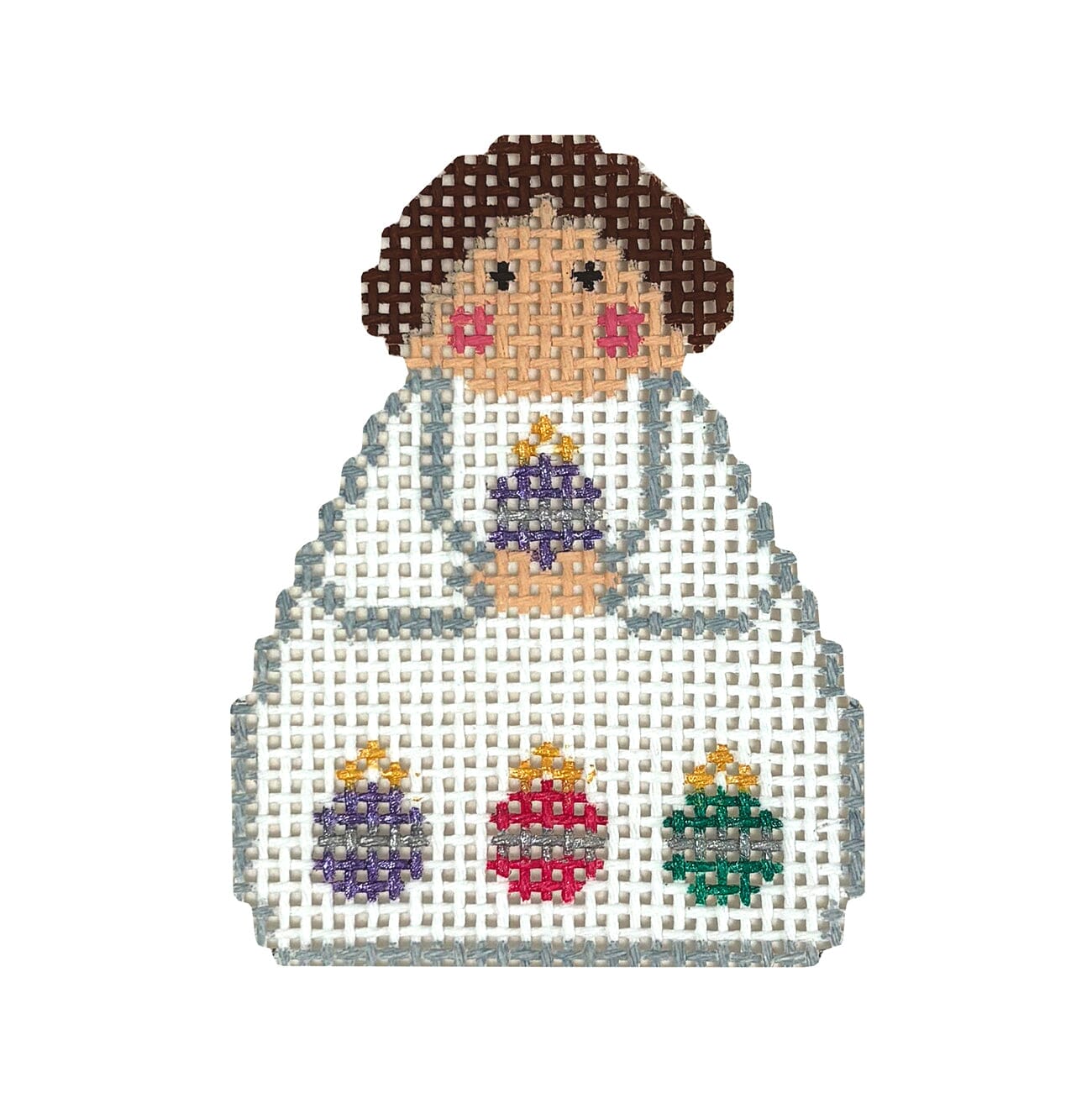 Angel with Ornaments Painted Canvas KCN Designers - 1