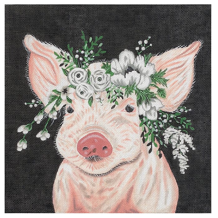 Animals: Poppy the Pig Painted Canvas Painted Pony Designs - 1