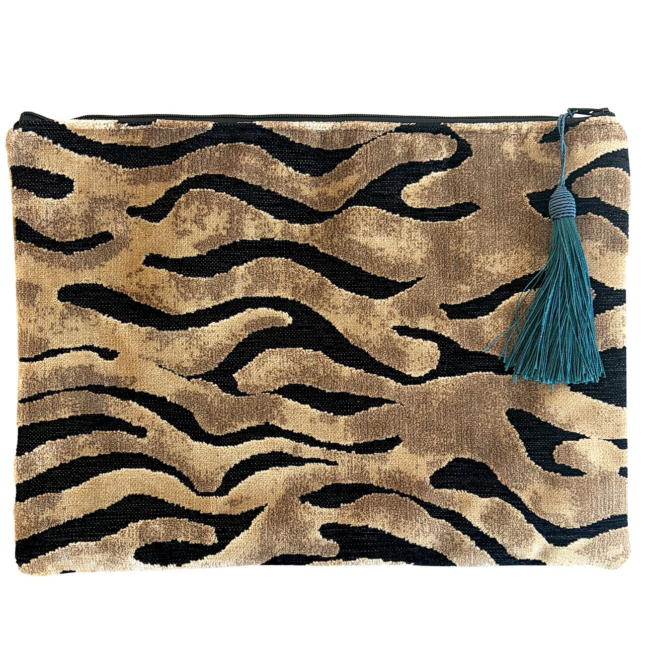 Anna Clutch - Purple Zebra | Needlepoint.Com
