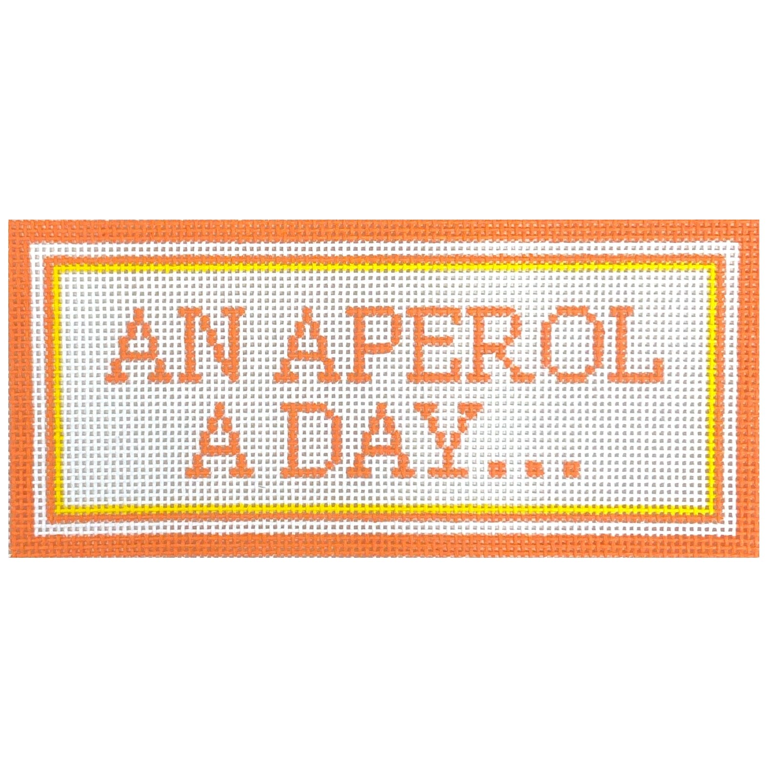 Aperol a Day Painted Canvas Atlantic Blue Canvas - 1
