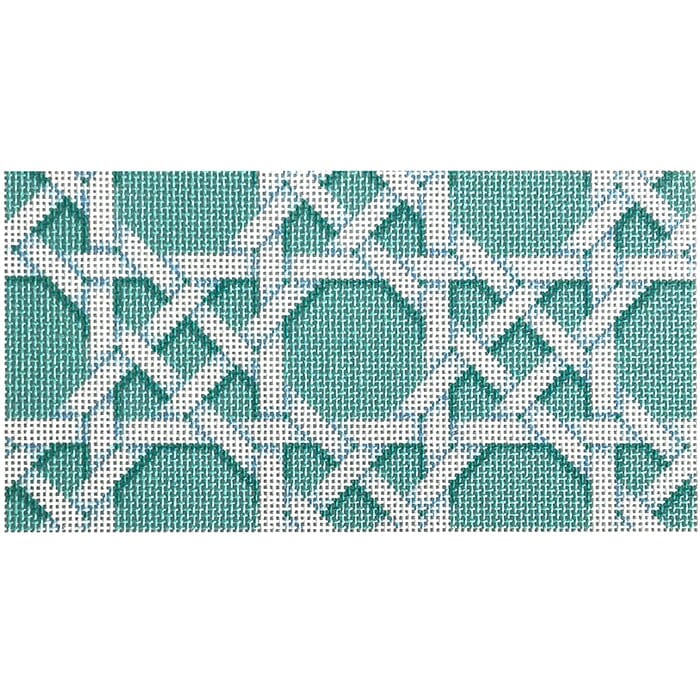 Aqua Caning Insert Printed Canvas Two Sisters Needlepoint