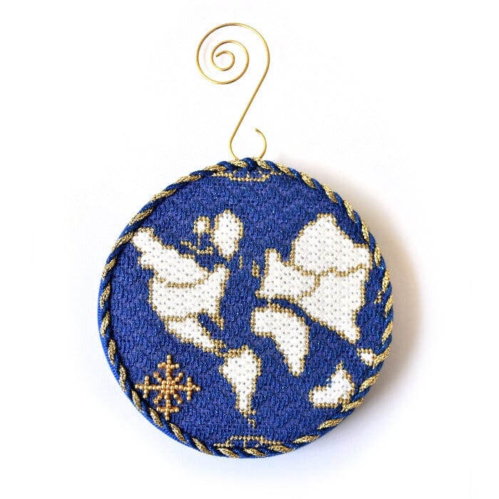 Atlas Ornament Kit & Online Class Online Classes The Plum Stitchery Navy