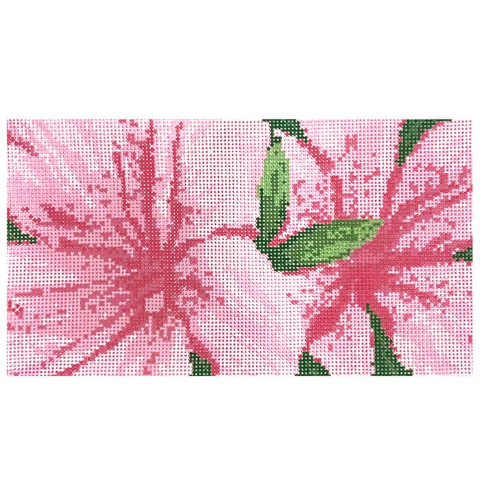 Azalea Eyeglass Case / Insert Painted Canvas The Gingham Stitchery - 1