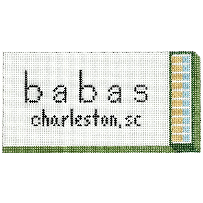 Babas Matchbox Ornament Painted Canvas Spruce Street Studio - 1