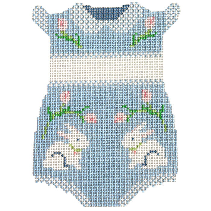 Baby Girl Bunny Onesie Printed Canvas Prepsetter - 1