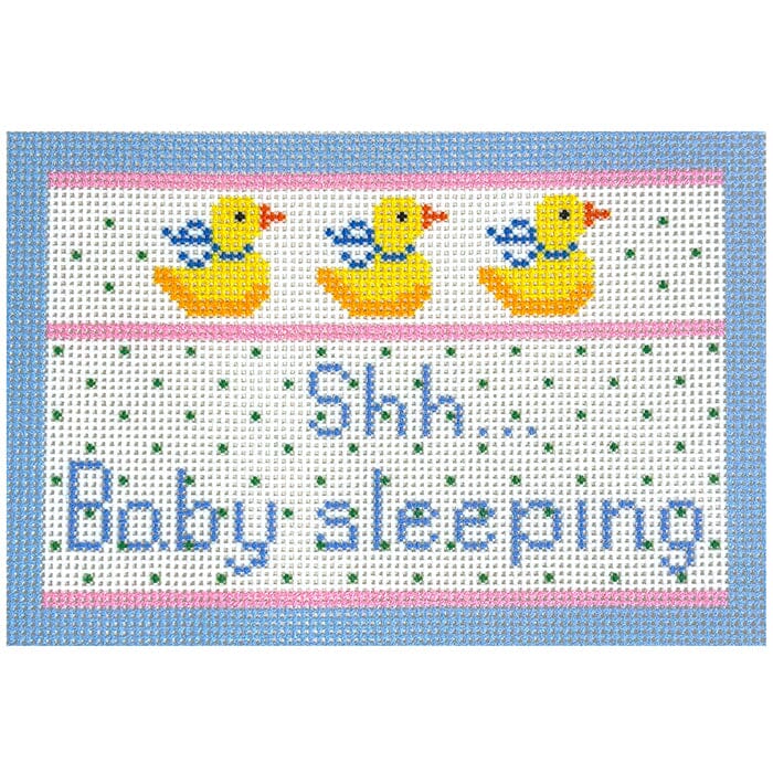Baby Sleeping Printed Canvas Needlepoint.Com