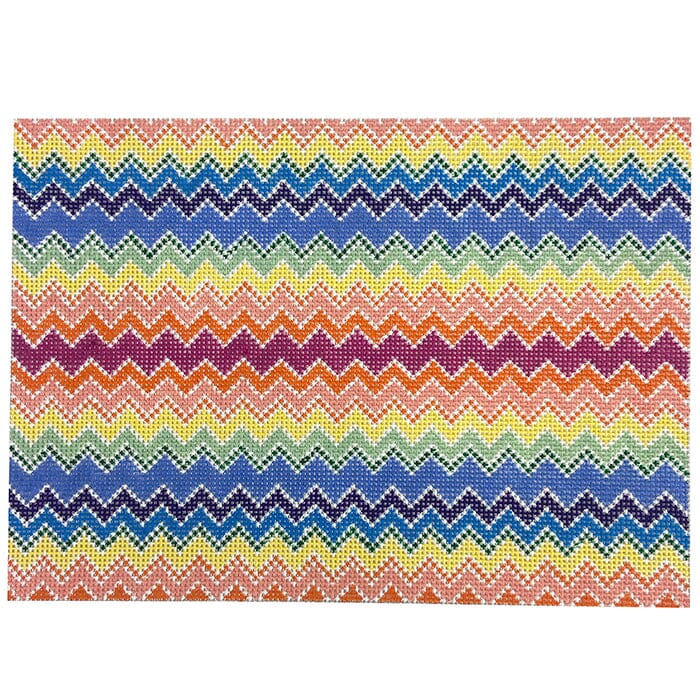 Bargello Clutch Painted Canvas Anne Fisher Needlepoint LLC - 1
