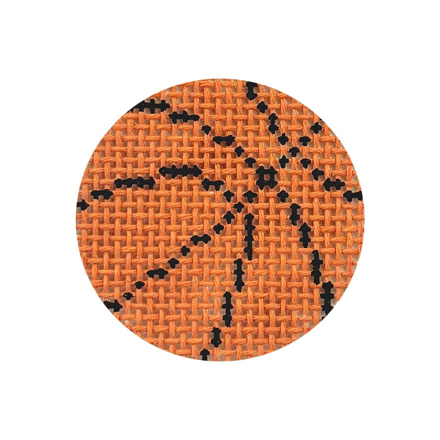 Basketball Mini Painted Canvas Meg Francez Needlepoint