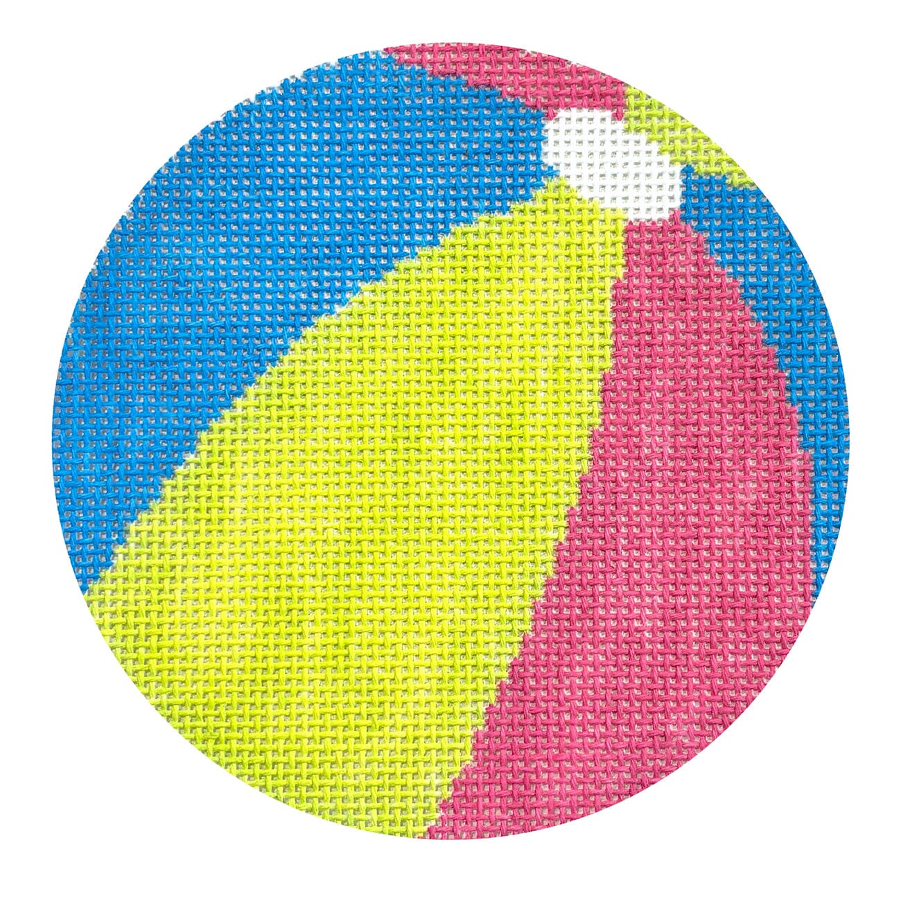 Beach Ball 4x4 Painted Canvas Atlantic Blue Canvas - 1