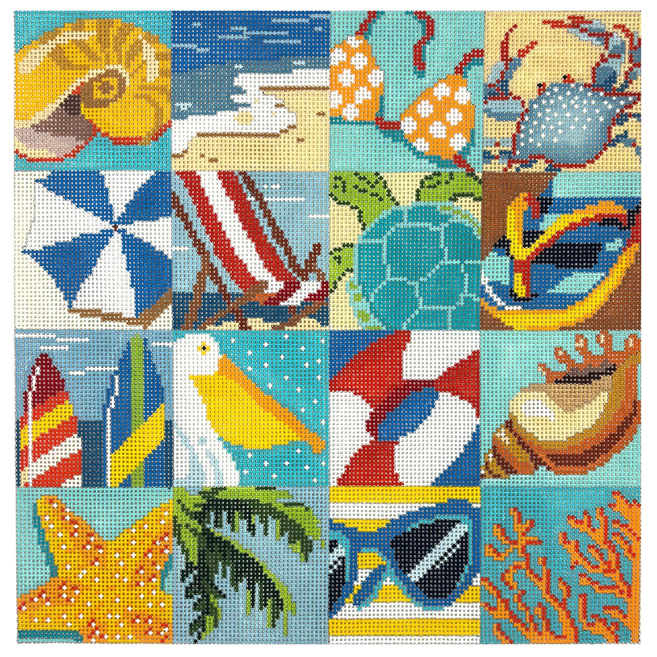Beach Life Painted Canvas Blueberry Point Canvas - 1