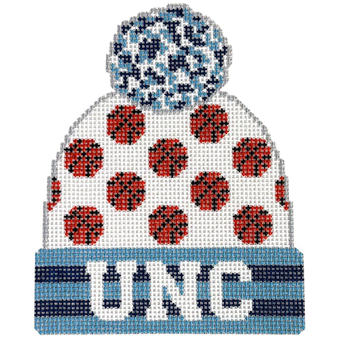 Beanie UNC Basketball Painted Canvas Lauren Bloch Designs - 1